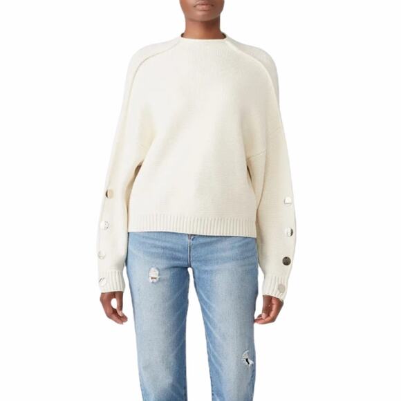 ba&sh Astana Sweater Off White Knit Size 0 - Picture 1 of 11
